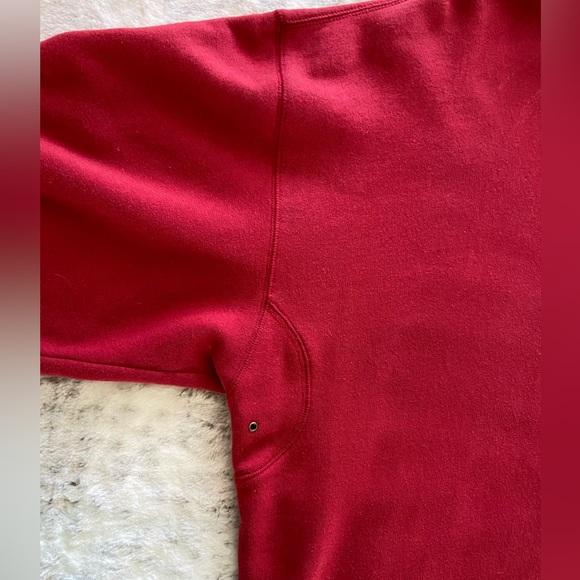 Eddie Bauer Mens Red 3/4 zipper pullover hoodie size XXL - Picture 6 of 11